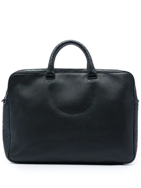 Bottega Veneta Pre-Owned maletín de piel con ribete Intrecciato 2012-2026