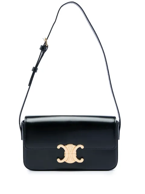 Celine Pre-Owned 2023 Shiny Calfskin Triomphe Claude shoulder bag