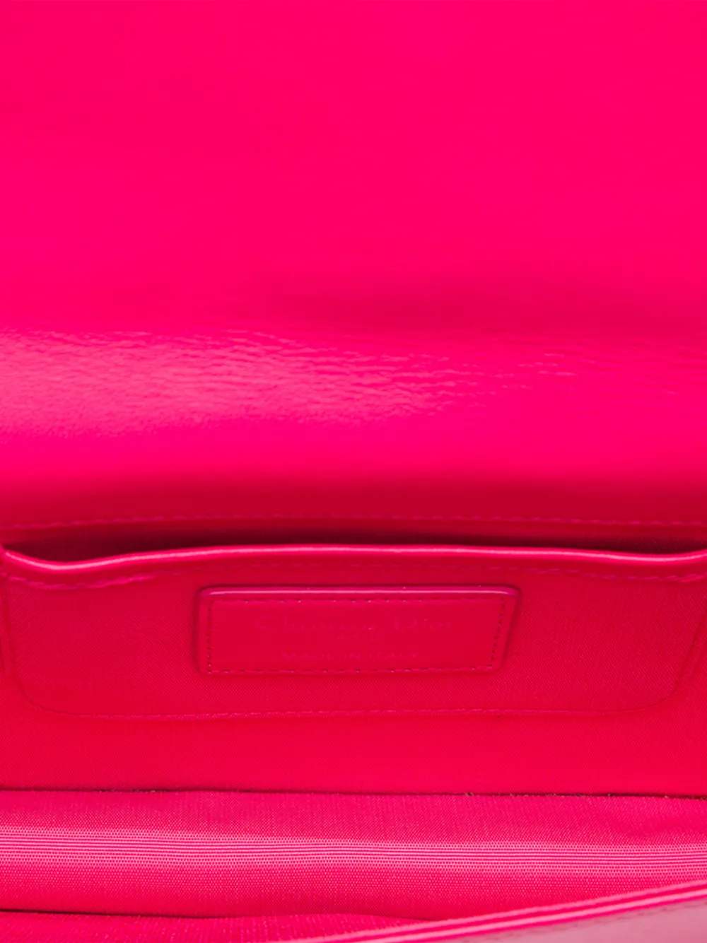 Dior Pre-owned 2013 Lambskin Cannage Lady Dior Chain Convertible Clutch Crossbody Bag in Pink, view 5