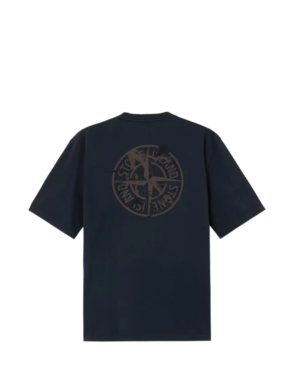 Stone Island 2100001 organic cotton jersey T-shirt Blauw
