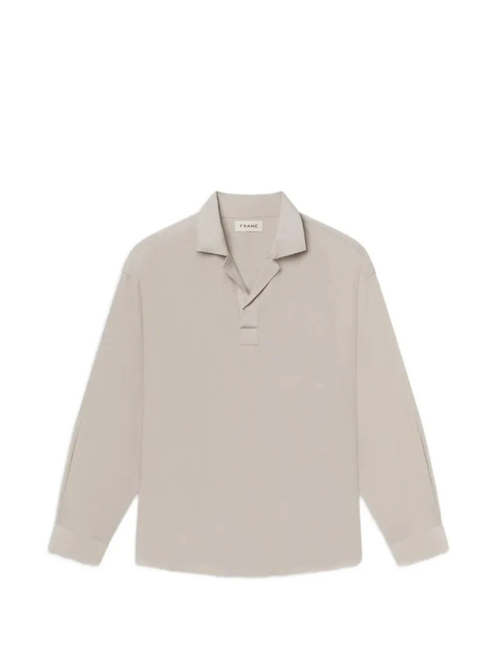 FRAME long-sleeve polo shirt - Toni neutri