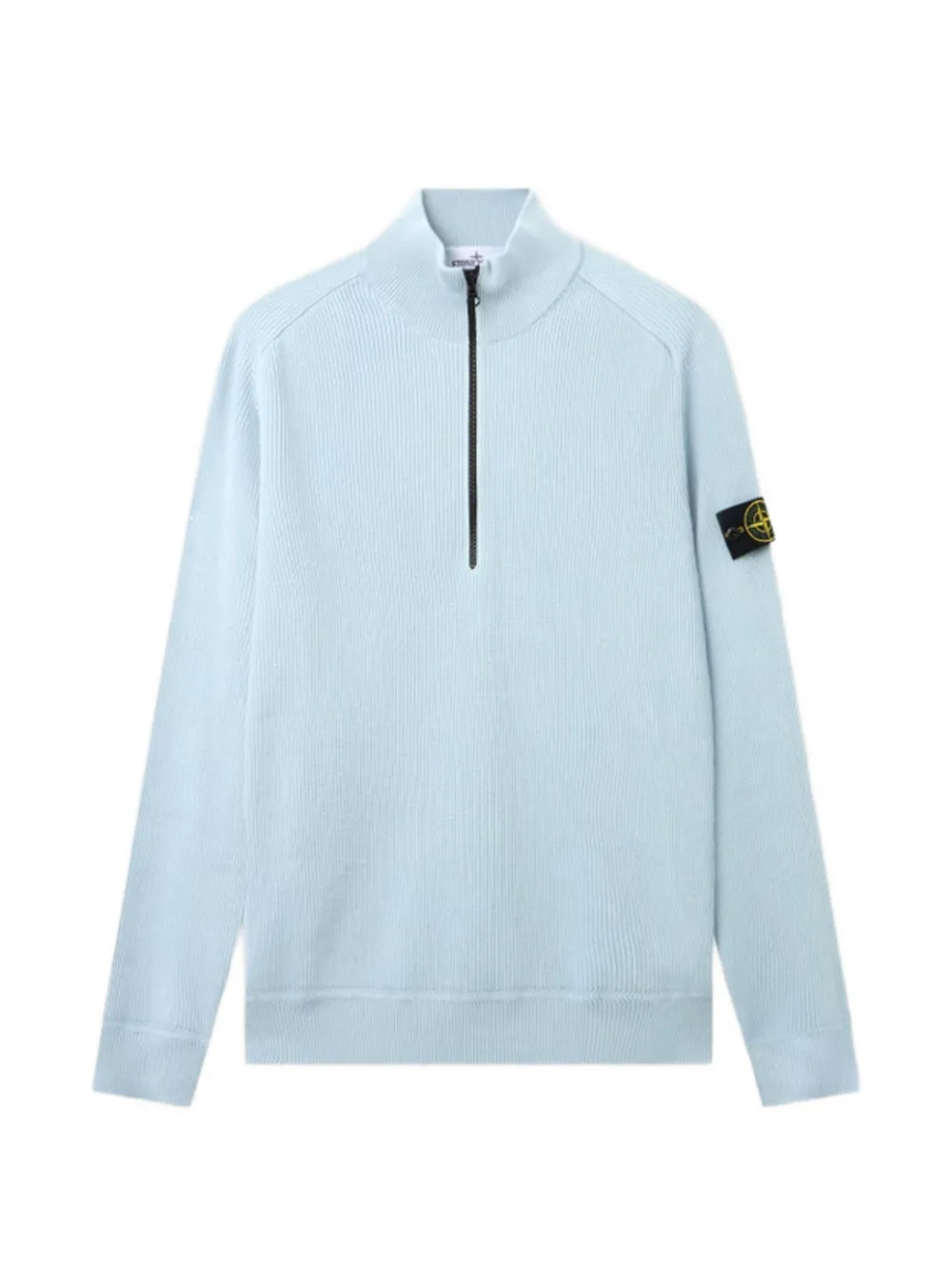 Stone Island 5100124 ribbed soft organic cotton jumper - Blau