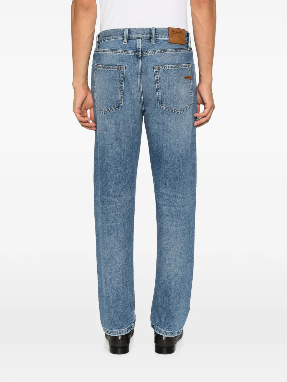 Zegna Straight jeans Blauw