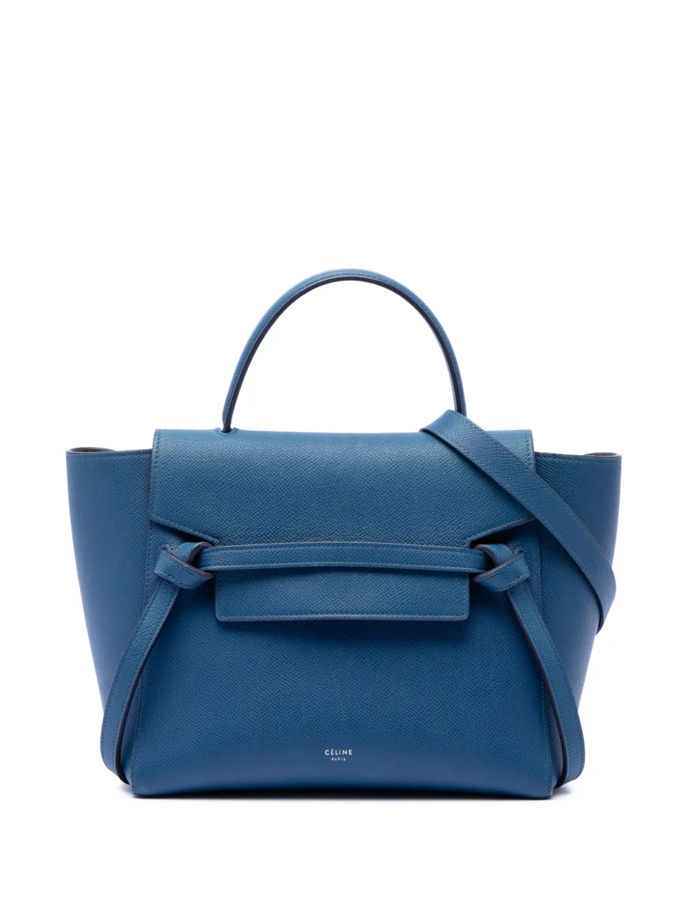 Celine Pre-Owned 2017 Micro Grained Calfskin Belt Bag satchel - Blue