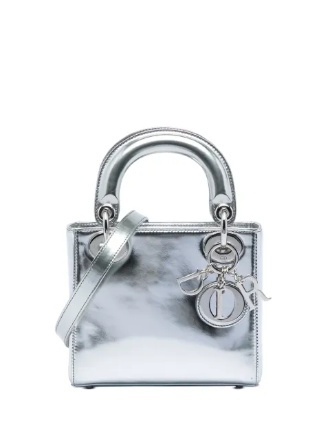 Christian Dior Pre-Owned 2013 Mini Metallic Patent Lady Dior satchel