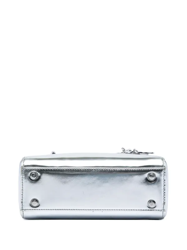 Christian Dior Pre-Owned 2013 Mini Metallic Patent Lady Dior