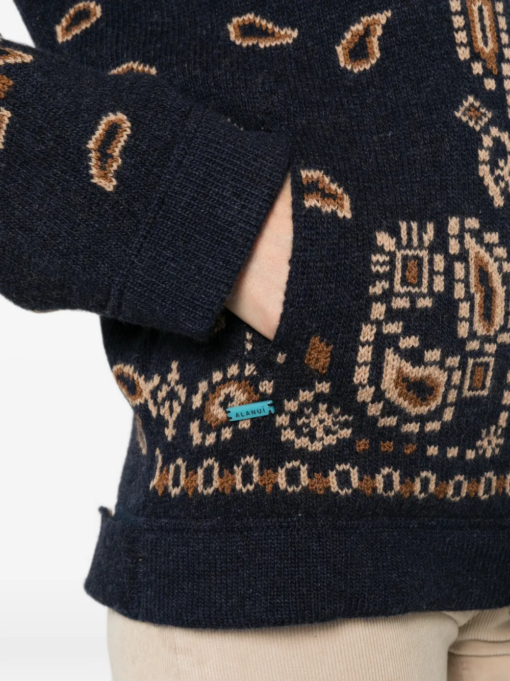 Alanui button-up cardigan Blauw