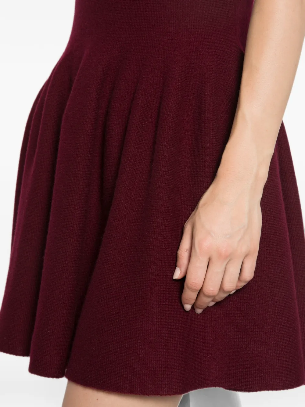 Lisa Yang Mini-jurk met V-hals Rood