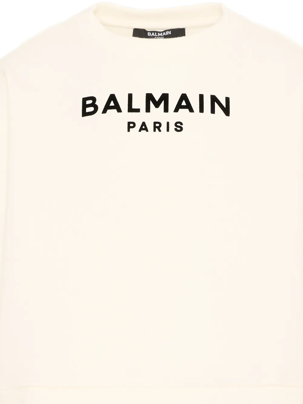 Balmain Kids Sweater met logoprint Beige