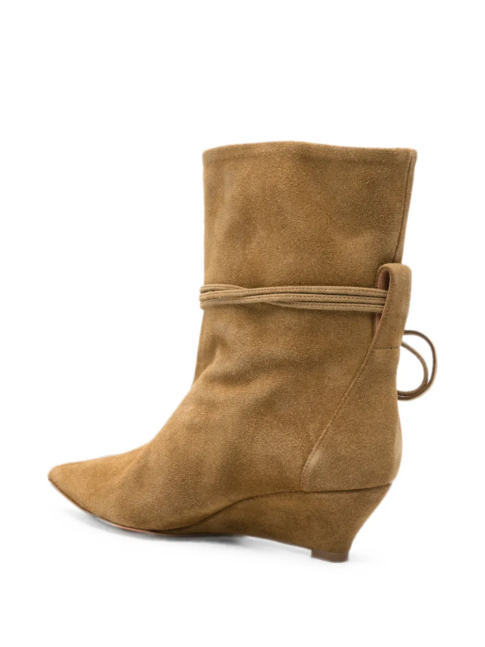 ODISSI bow-detail wedge boots Bruin