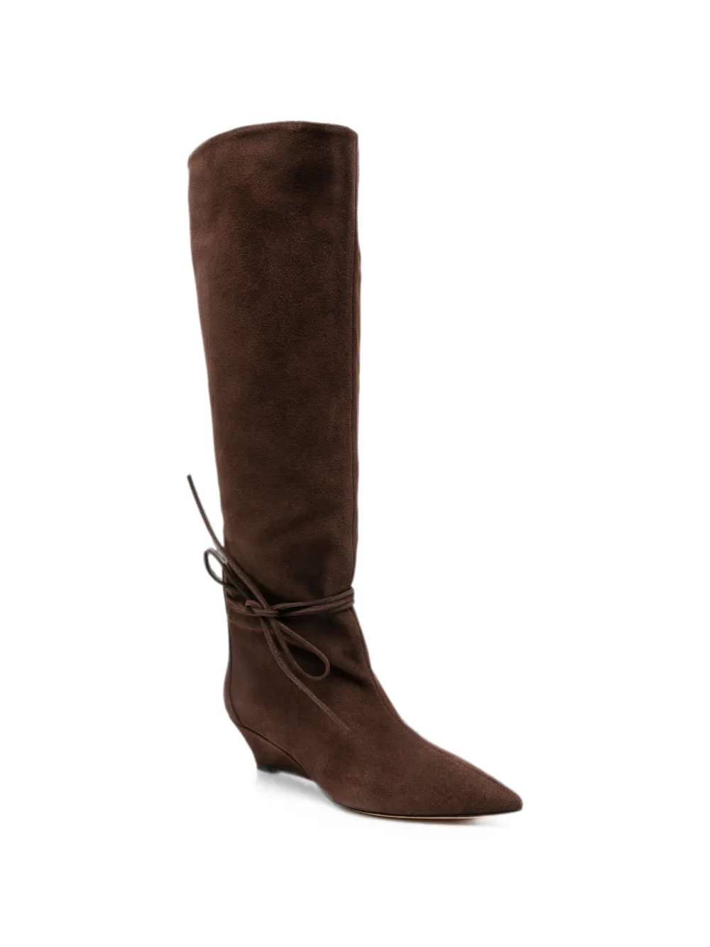 ODISSI pointed-toe tie-fastening boots Bruin