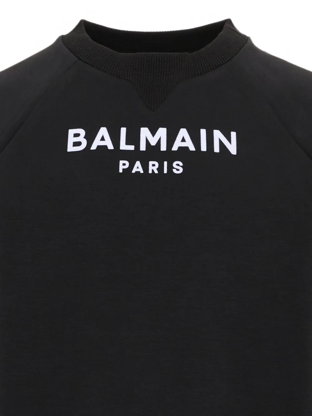 Balmain Kids Trui met raglan mouwen en logoprint Zwart
