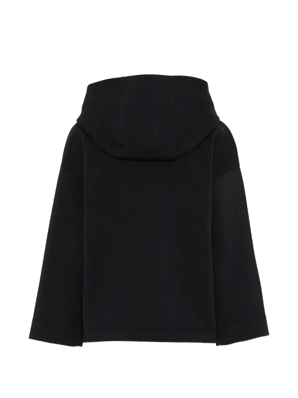 Balmain Kids logo-print zip-up hoodie Zwart