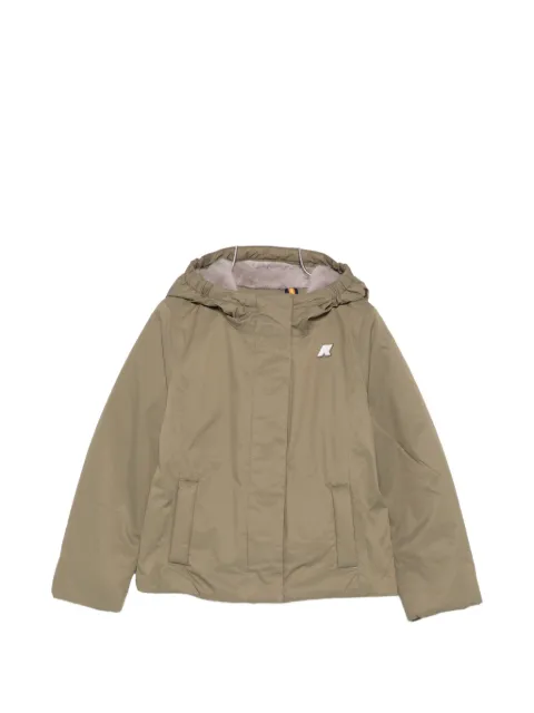 K Way Kids logo-patch hooded jacket