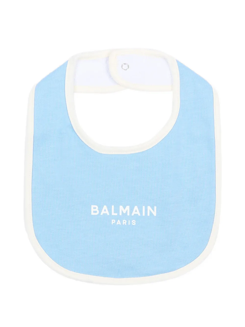 Balmain Kids Romper en muts met logo-print Blauw