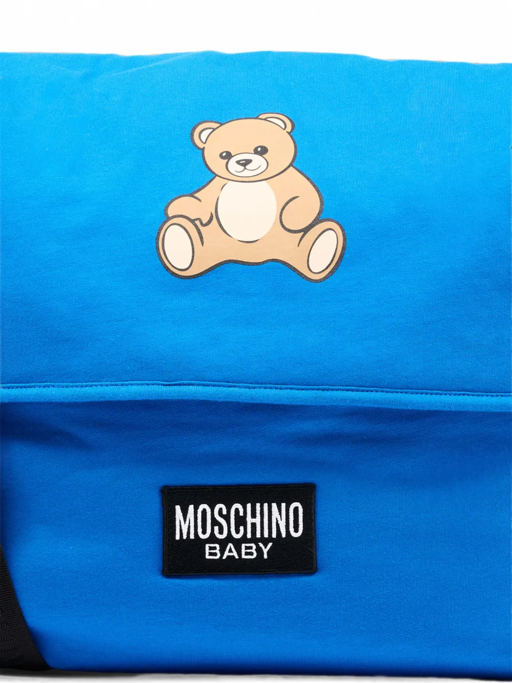 Moschino Kids Luiertas met logopatch Blauw