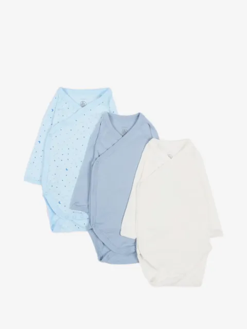 Petit Bateau Langärmelige Bodys (3er-Set)