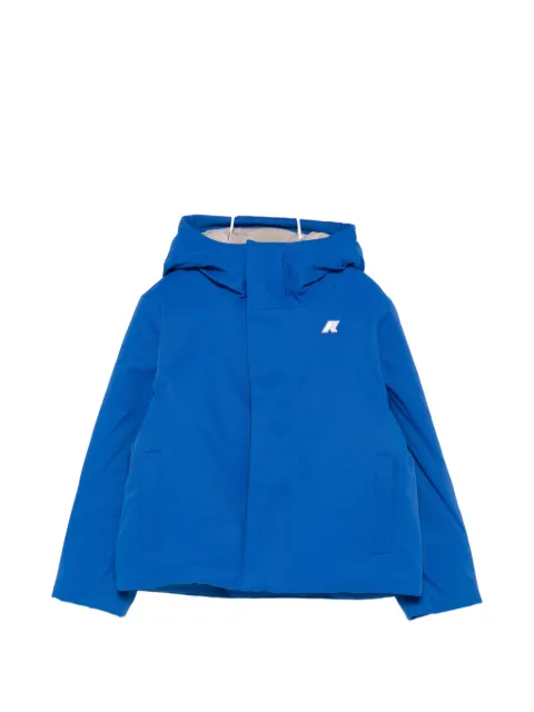 K Way Kids P. Jacko Twill Marmotta hooded logo-patch jacket