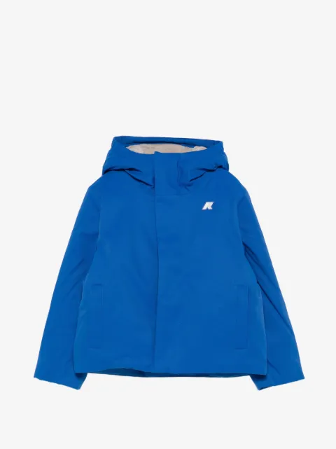 K Way Kids P. Jacko Twill Marmotta hooded logo-patch jacket