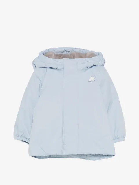 K Way Kids E. Jack logo-patch hooded jacket