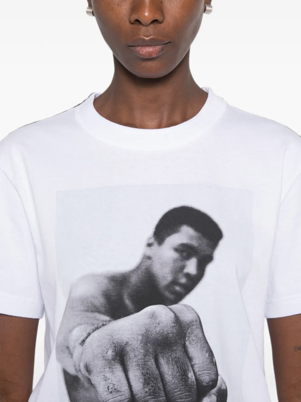 sacai graphic-print short-sleeves T-shirt Wit