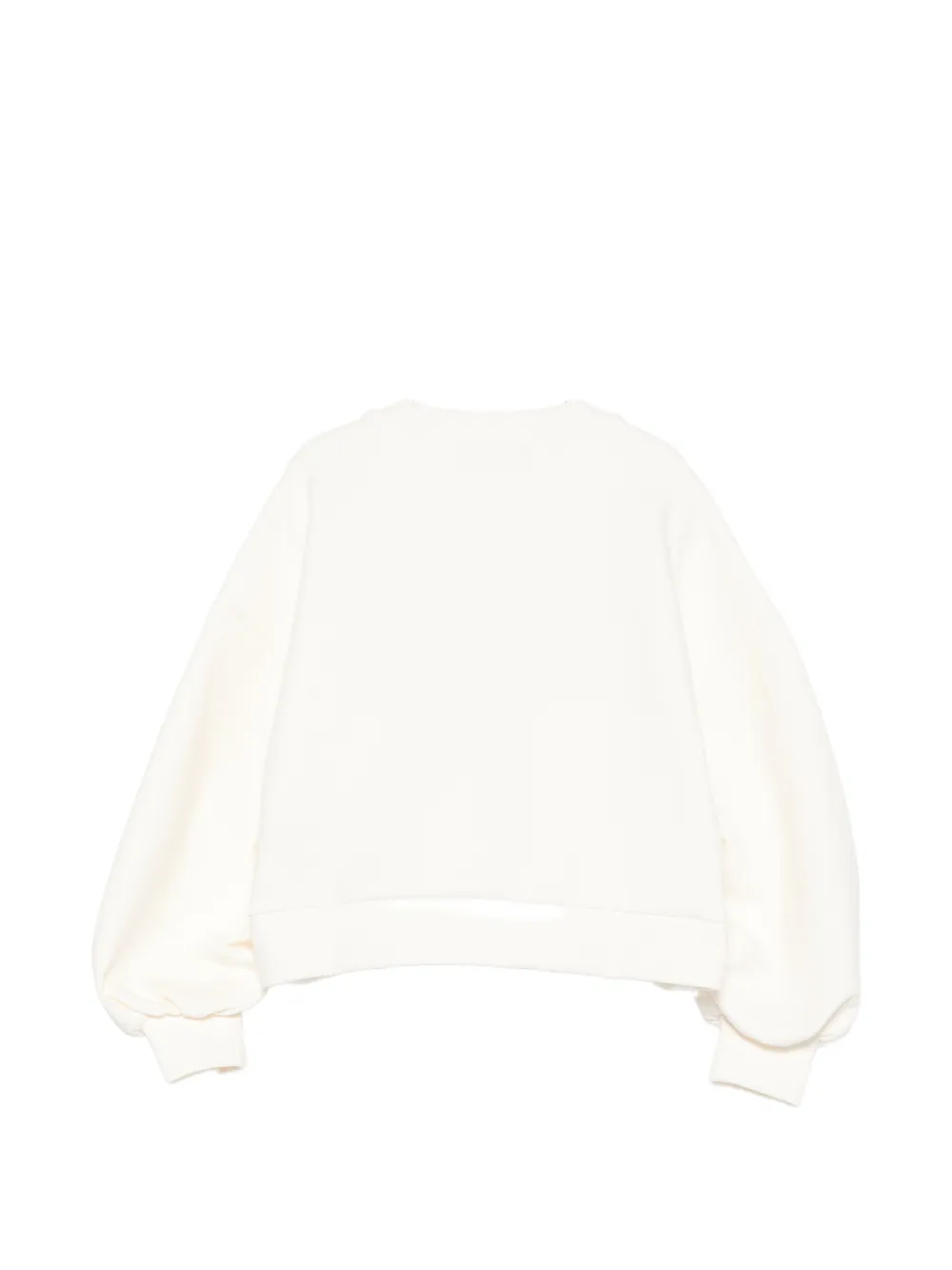 Balmain Kids Sweater met logoprint Wit