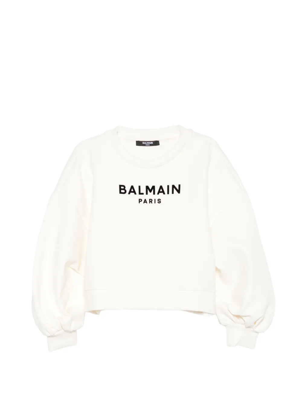 Balmain Kids logo-print sweatshirt - Bianco