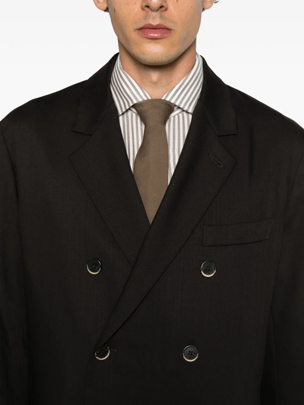Barena Blazer met dubbele rij knopen Bruin