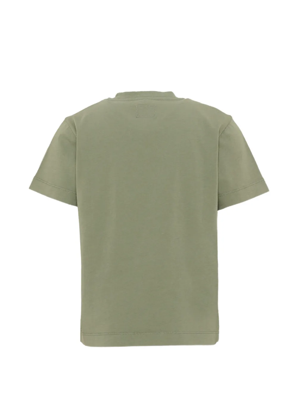 C.P. Company Kids Katoenen T-shirt met logoprint Groen