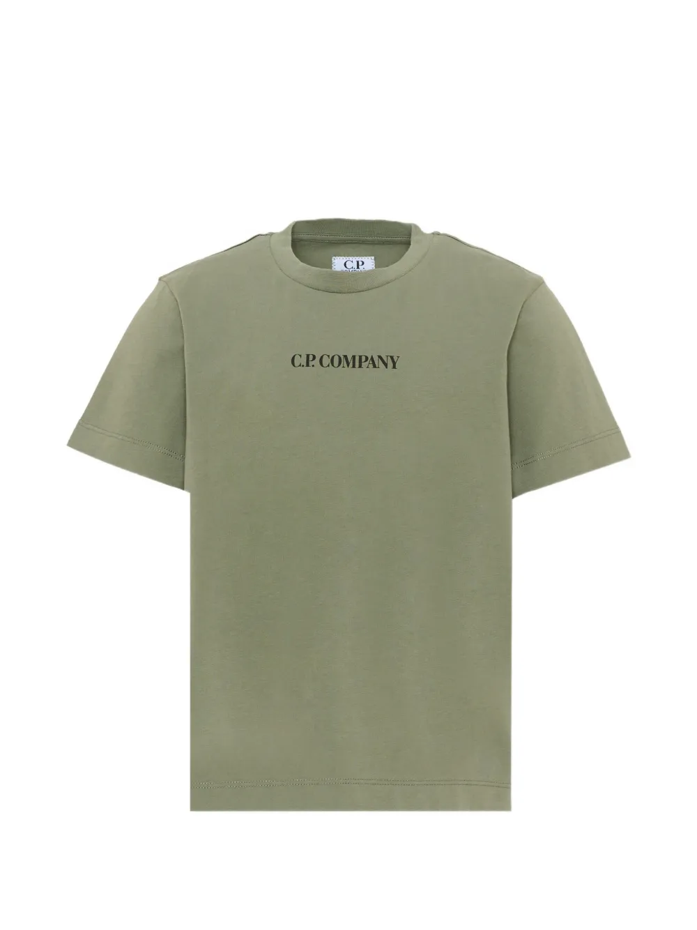 C.P. Company Kids logo-print cotton T-shirt - Verde
