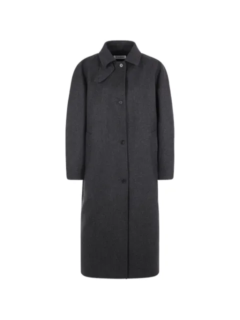 Jil Sander button-fastening wool coat