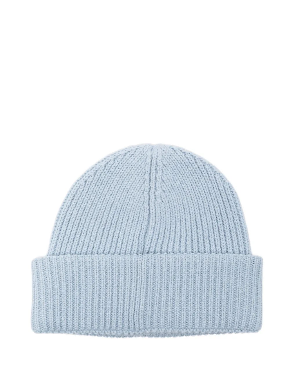 K Way Kids ribbed-knit logo-patch beanie hat Blauw