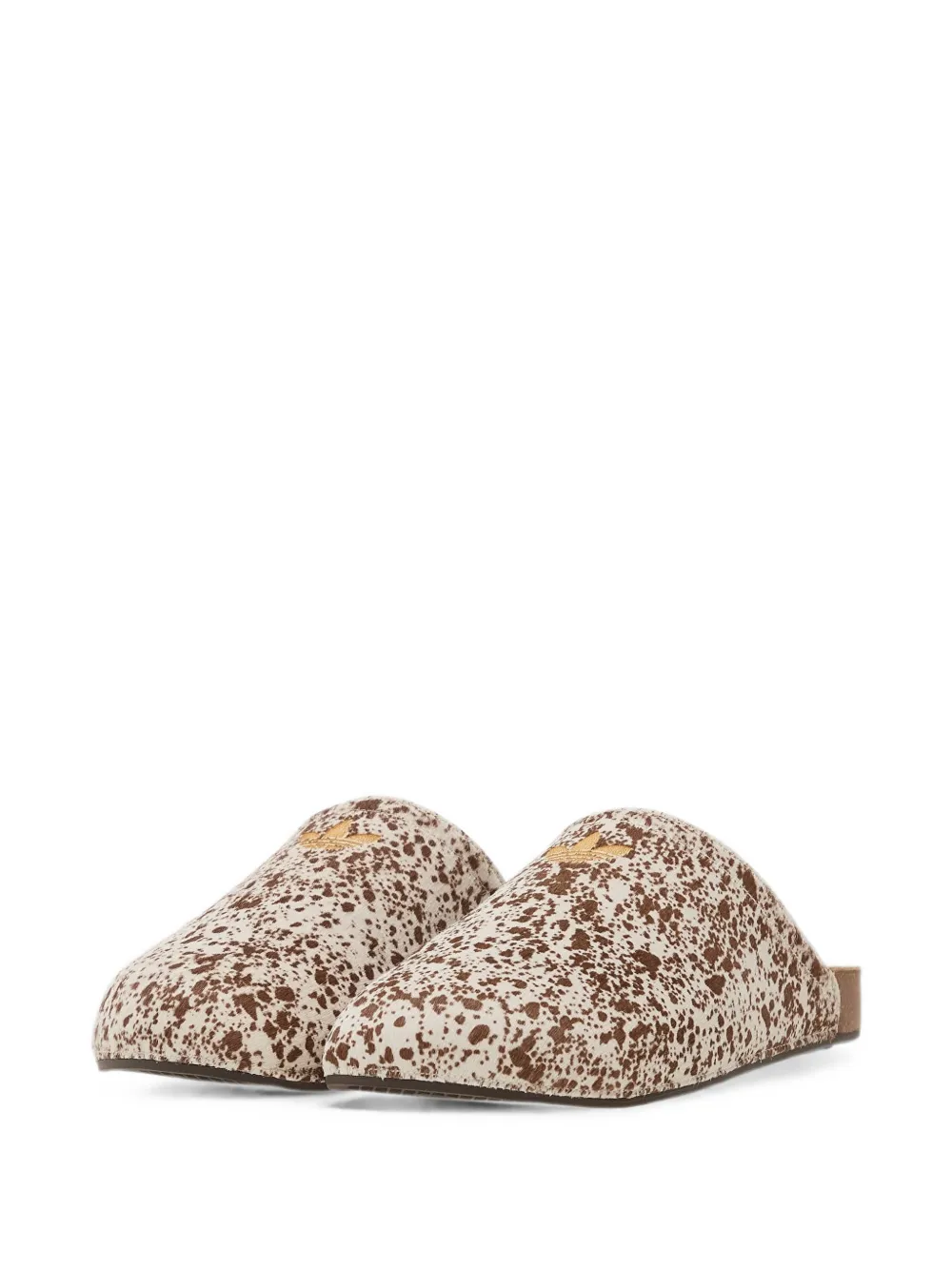 adidas Adimule splatter-print mules Beige