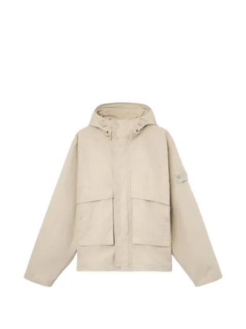 Stone Island Q100025 all-weather cotton canvas_S. I. Ghost hooded jacket