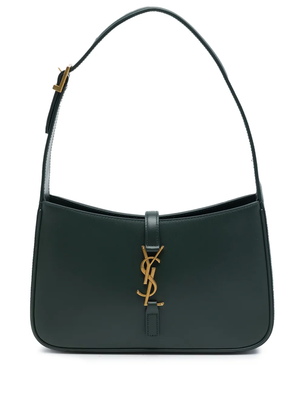 Saint Laurent Pre-Owned Borsa a spalla Le 5 a 7 in pelle di vitello liscia 2021 - Verde