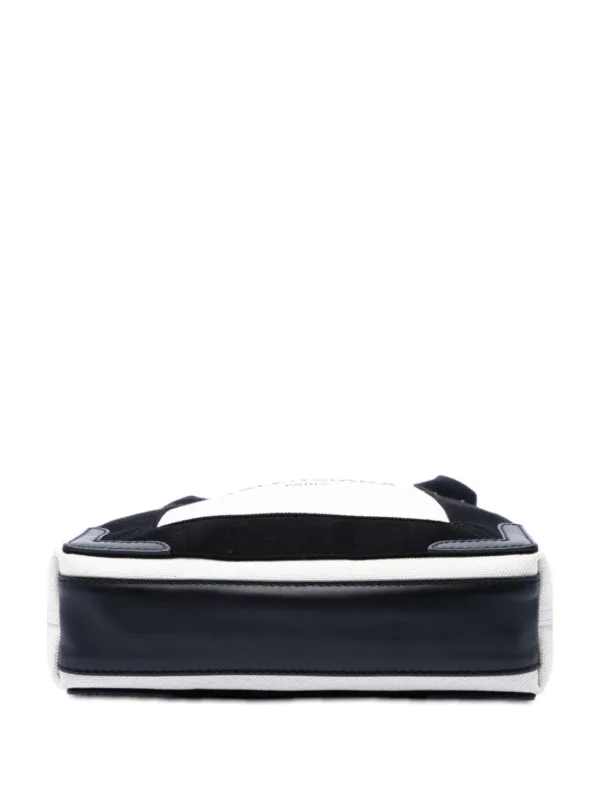 Balenciaga Pre-Owned 2018 キャンバス ネイビーカバ XS サッチェル