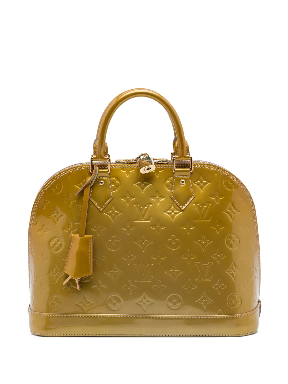 Louis Vuitton Pre-Owned 2012 Monogram Vernis Alma PM handbag - Gold
