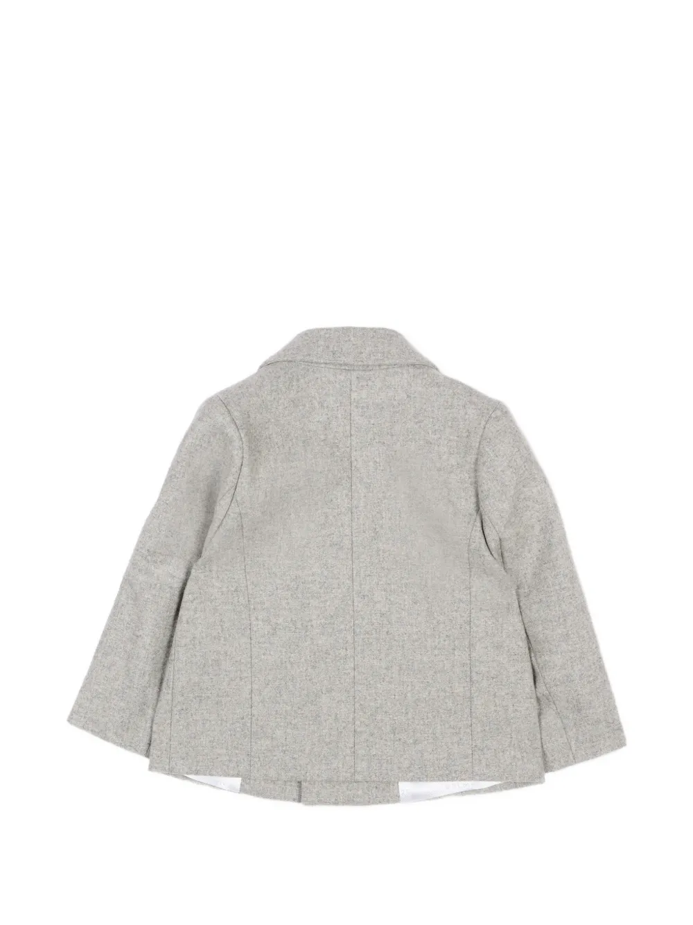 Balmain Kids Blazer met logoplakkaat Grijs