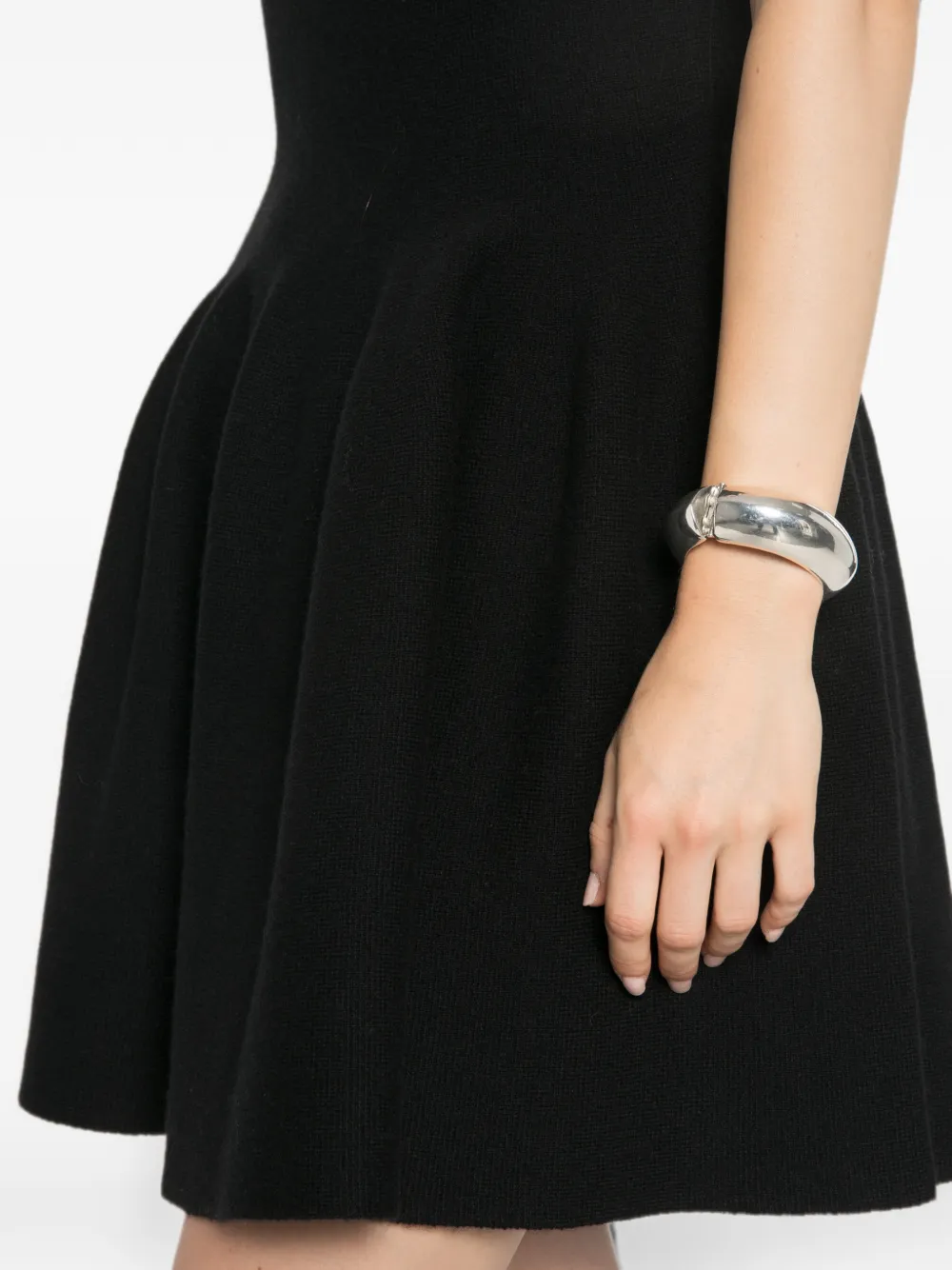 Lisa Yang Mini-jurk met V-hals Zwart