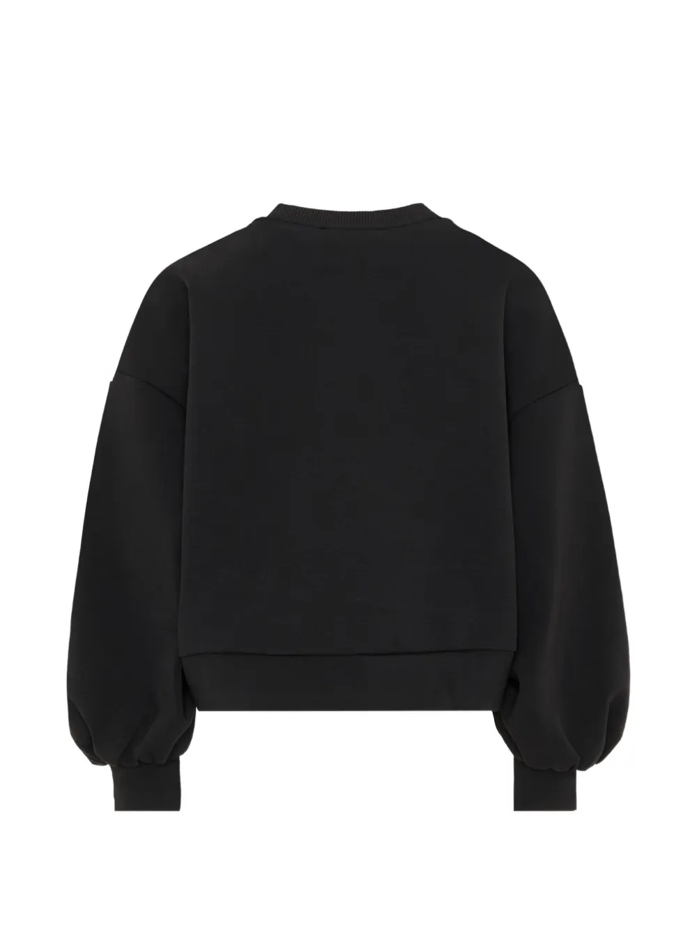 Balmain Kids Trui met pofmouwen en logoprint Zwart