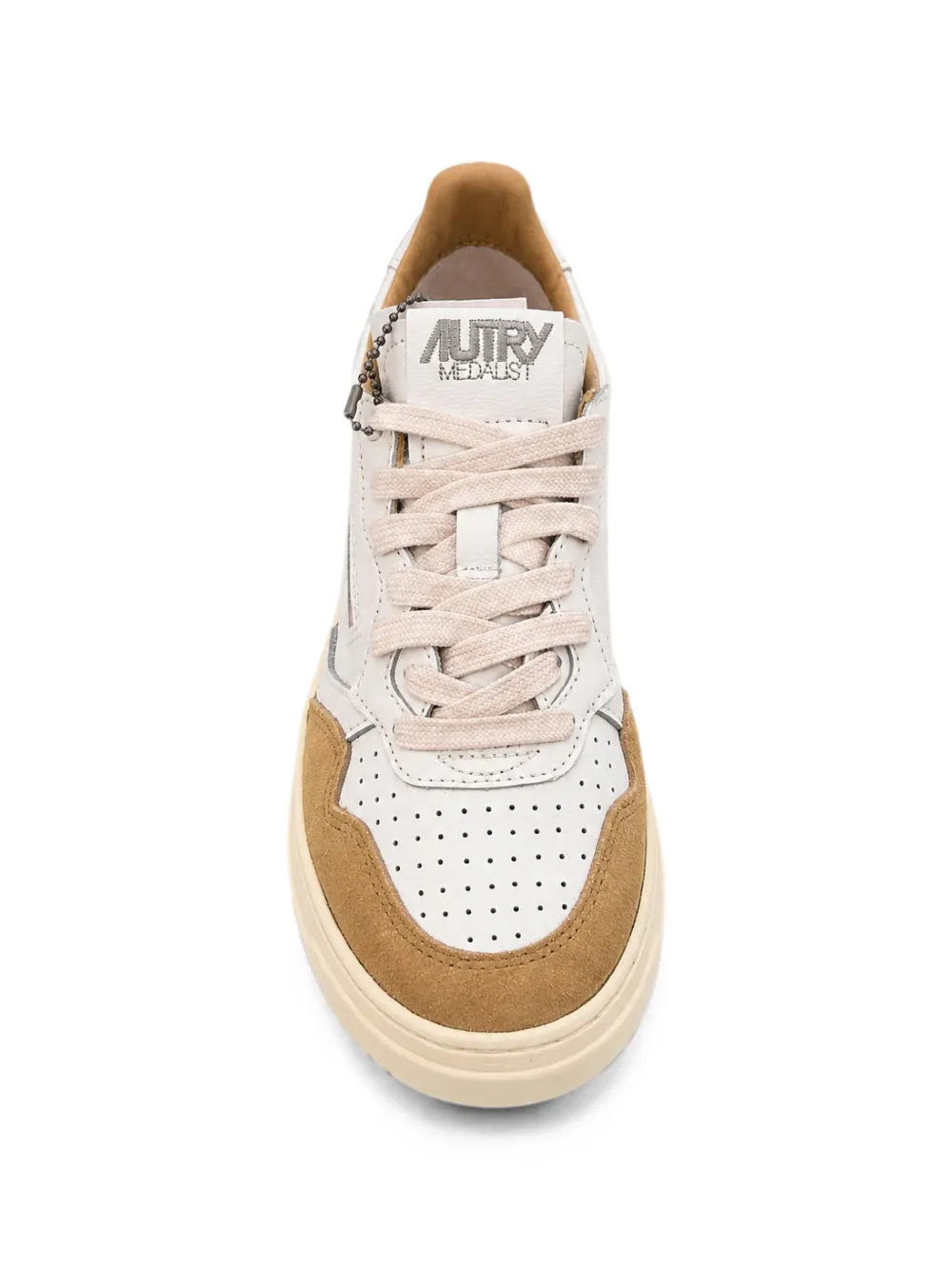 Autry Medalist panelled leather sneakers Wit