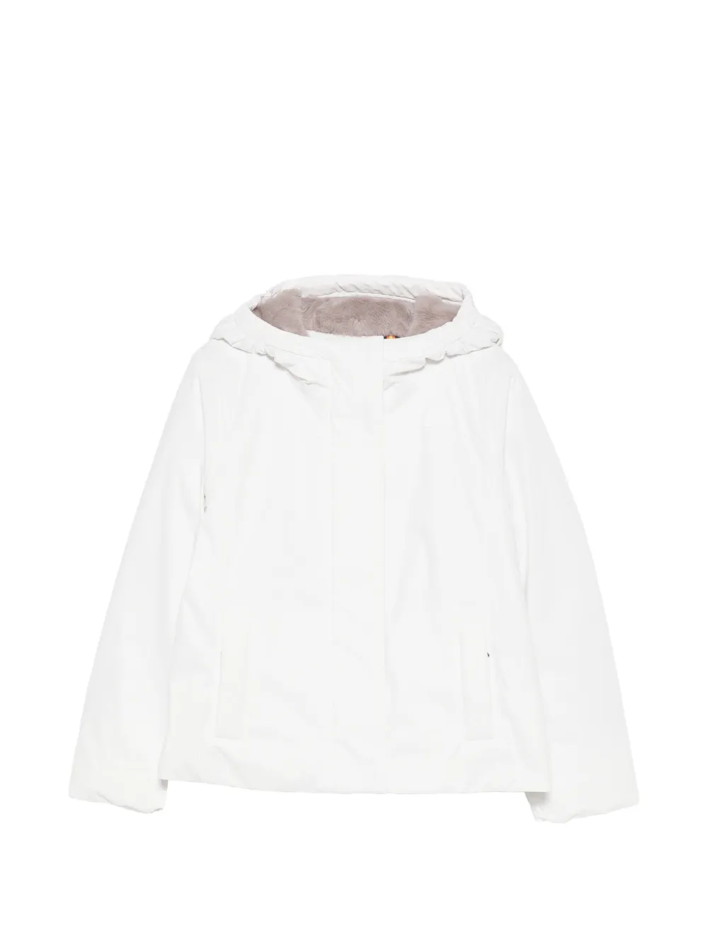 K Way Kids P. Lily hooded padded jacket - Bianco