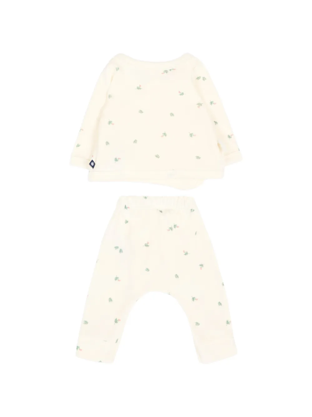Petit Bateau Top en legging met bloemenprint Beige