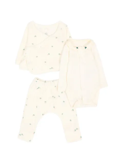 Petit Bateau floral-print trousers set