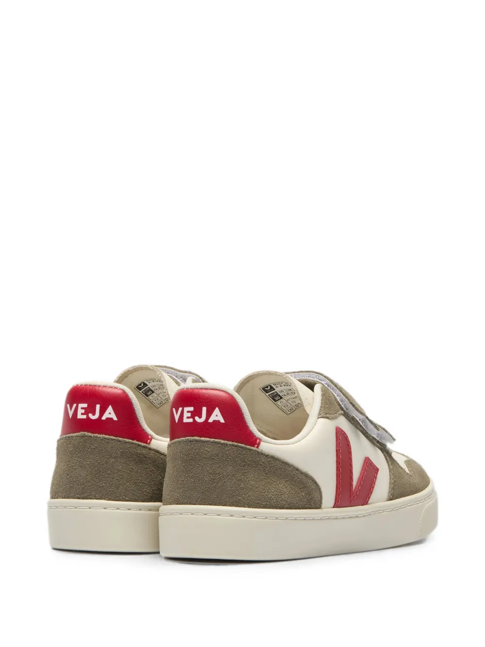 VEJA Kids V-10 touch-strap sneakers Beige