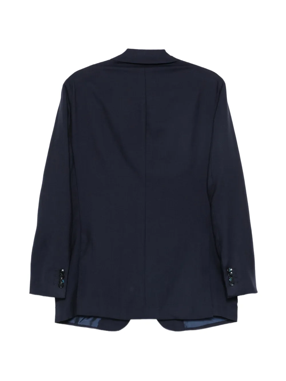 Kiton single-breasted cashmere blazer Blauw
