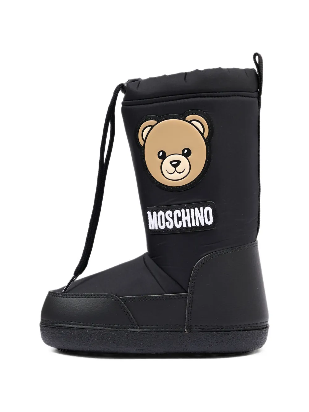 Moschino Kids Teddy Bear patch boots Zwart