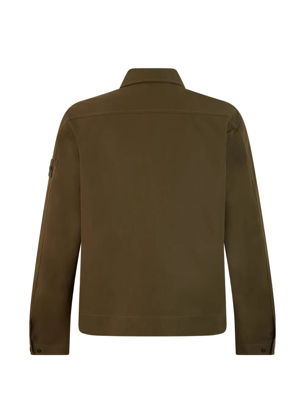 Stone Island 1200018 katoenen canvas_S.I. Ghost shirtjack Bruin