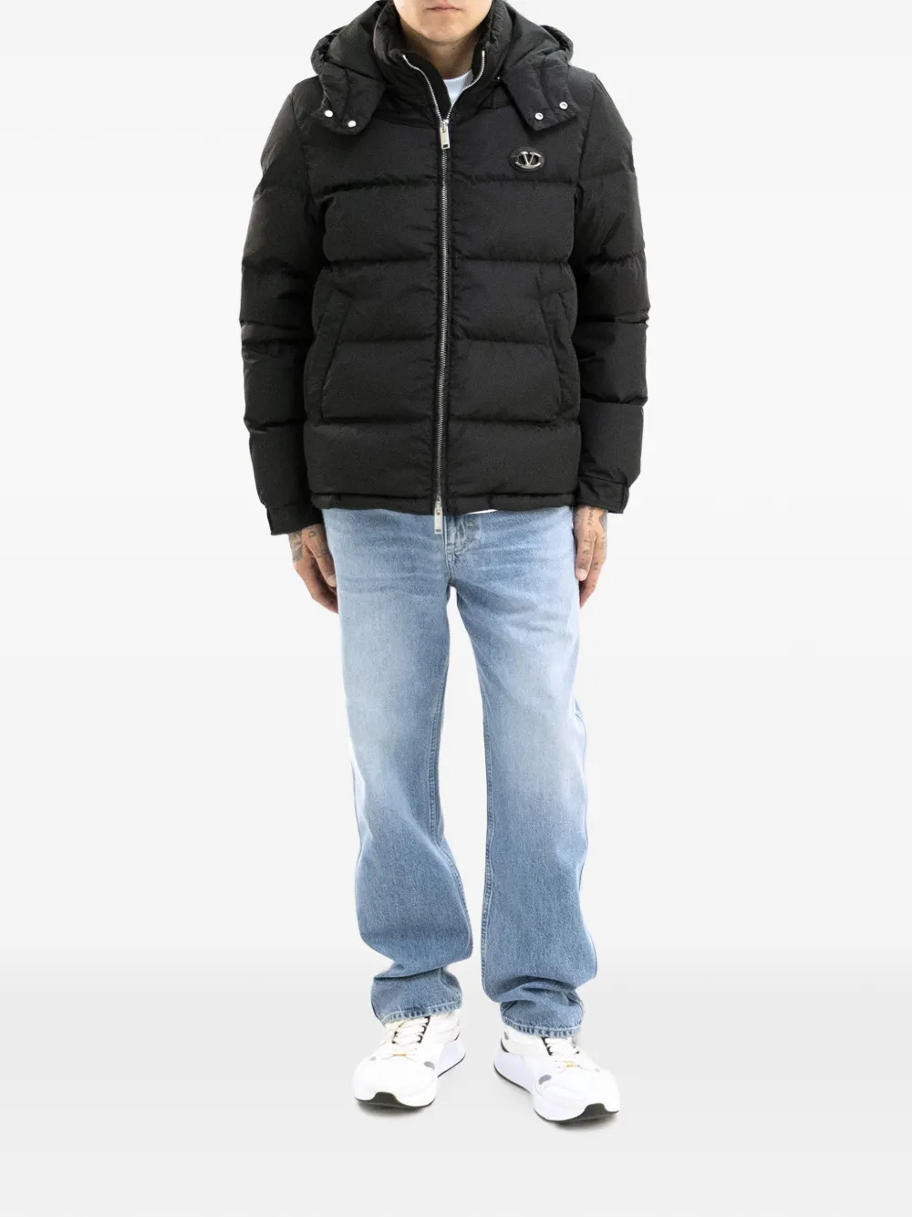 Valentino Garavani VLogo donsjack Zwart