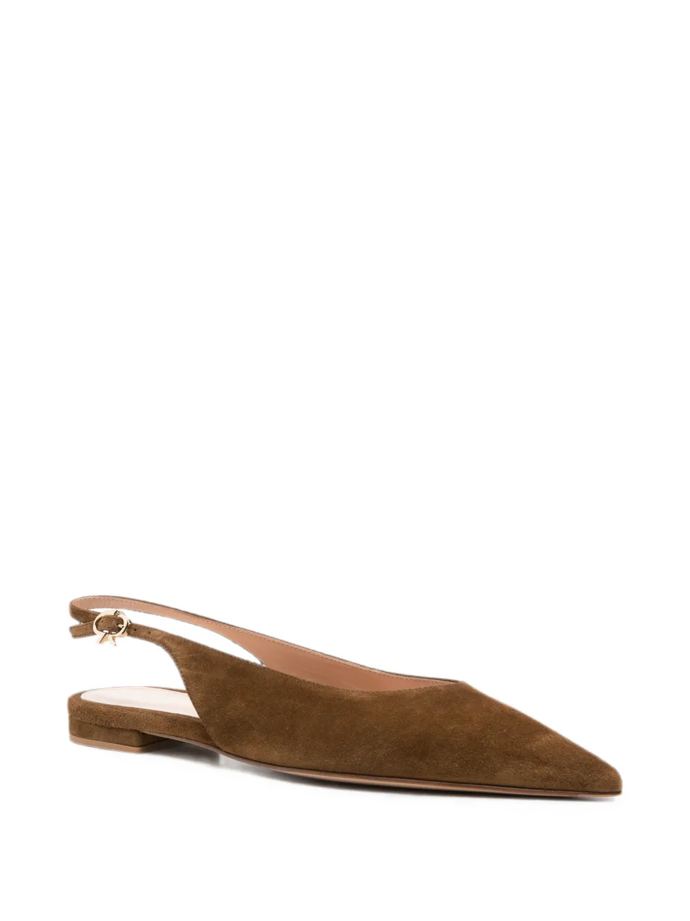 Gianvito Rossi slingback pointed-toe ballet flats Bruin